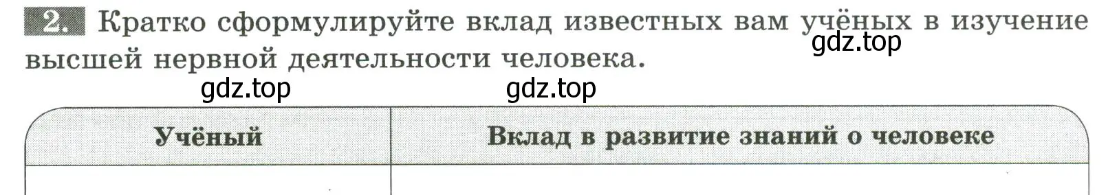 Условие номер 2 (страница 142) гдз по биологии 9 класс Пасечник, Швецов, рабочая тетрадь