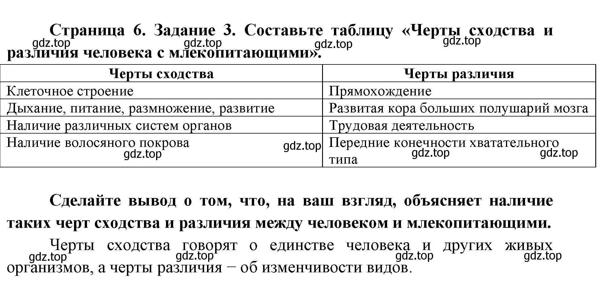 Решение номер 3 (страница 6) гдз по биологии 9 класс Пасечник, Швецов, рабочая тетрадь