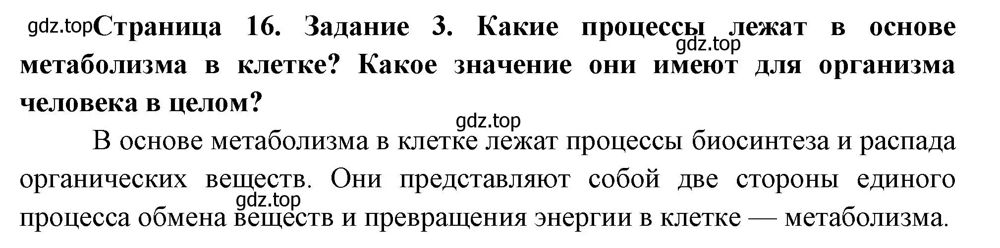 Решение номер 3 (страница 16) гдз по биологии 9 класс Пасечник, Швецов, рабочая тетрадь