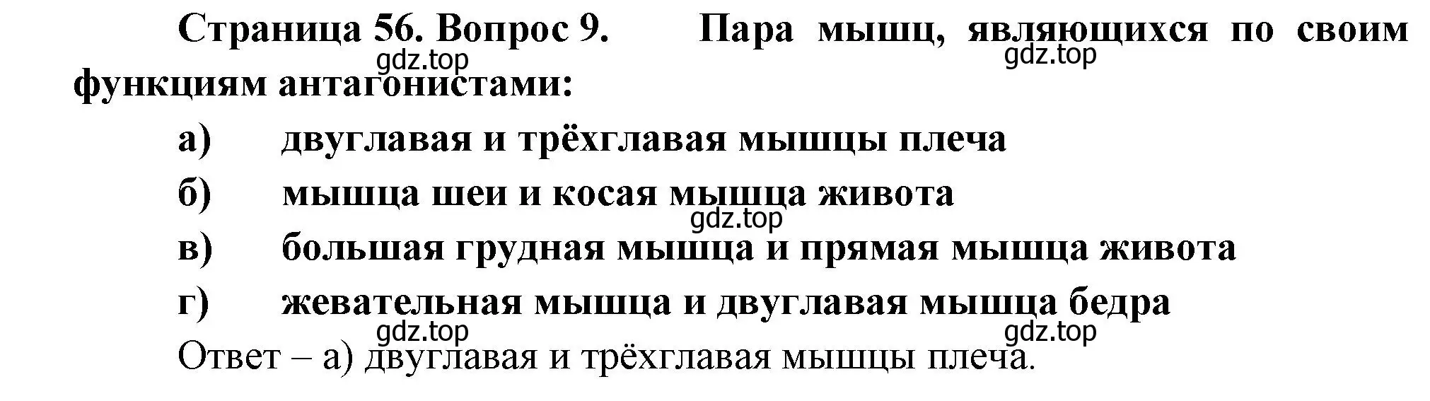 Решение номер 9 (страница 56) гдз по биологии 9 класс Пасечник, Швецов, рабочая тетрадь