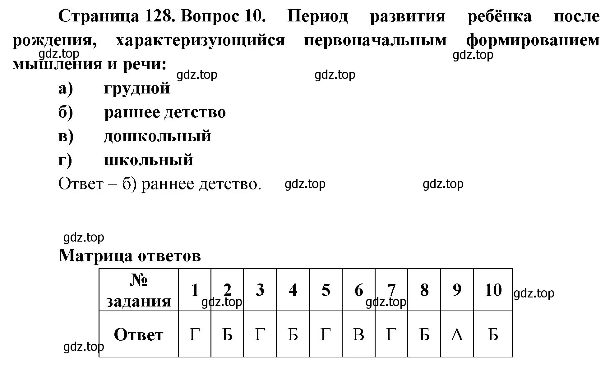 Решение номер 10 (страница 128) гдз по биологии 9 класс Пасечник, Швецов, рабочая тетрадь