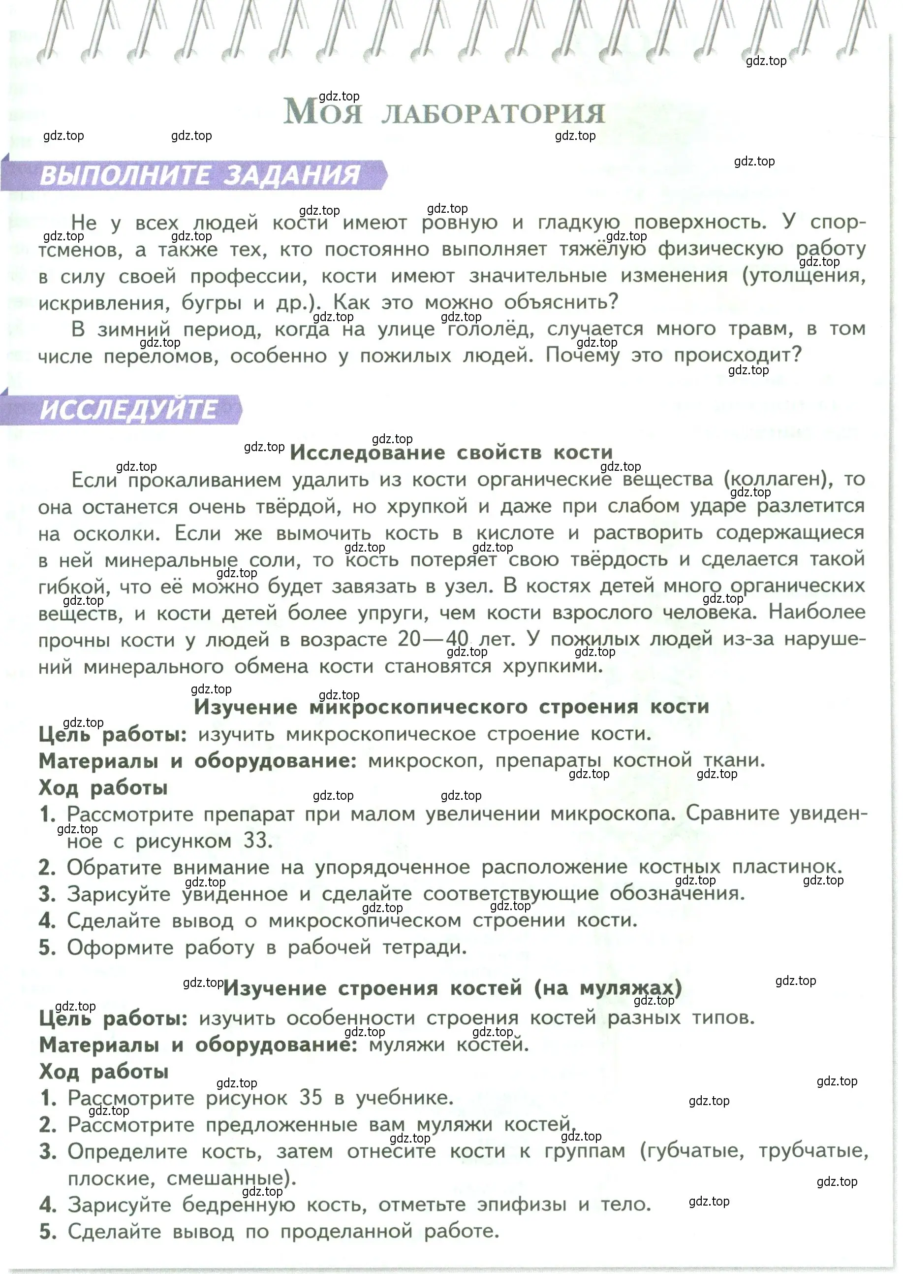 Условие  Моя лаборатория (страница 77) гдз по биологии 9 класс Пасечник, Каменский, учебник