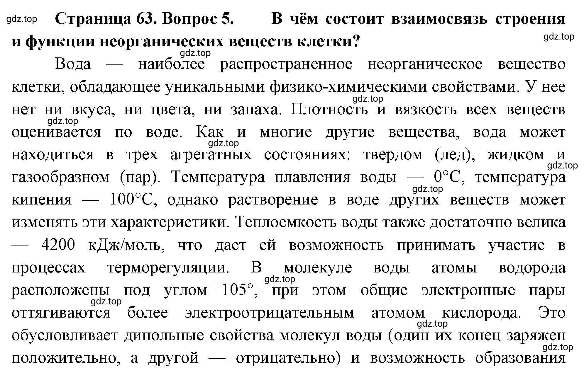 Решение номер 5 (страница 63) гдз по биологии 10 класс Пасечник, Каменский, учебник 1 часть