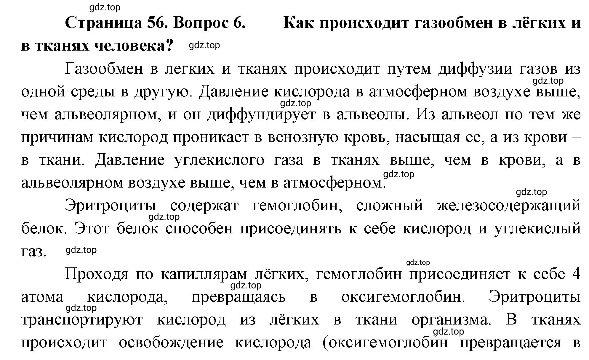 Решение номер 6 (страница 56) гдз по биологии 10 класс Пасечник, Каменский, учебник 2 часть