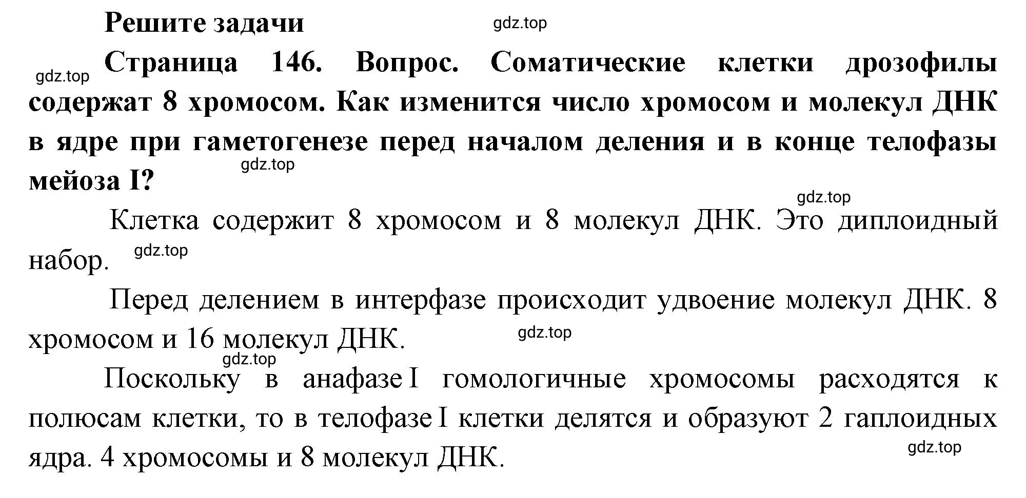 Решение номер 1 (страница 146) гдз по биологии 10 класс Пасечник, Каменский, учебник 2 часть