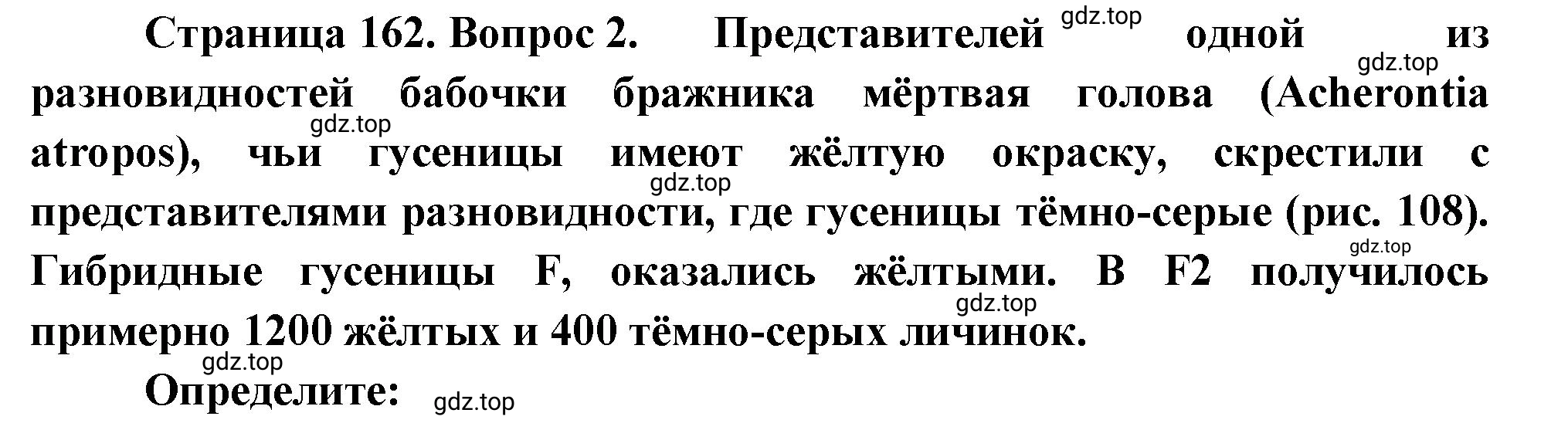 Решение номер 2 (страница 162) гдз по биологии 10 класс Пасечник, Каменский, учебник 2 часть