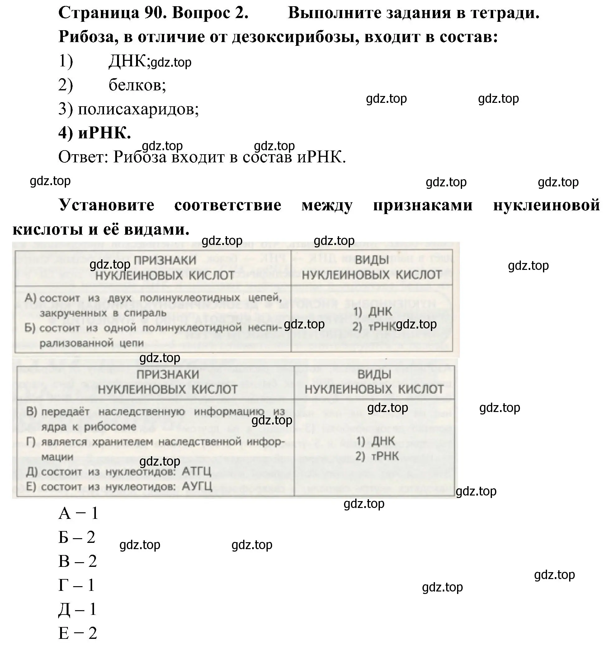 Решение номер 2 (страница 90) гдз по биологии 10 класс Пасечник, Каменский, учебник