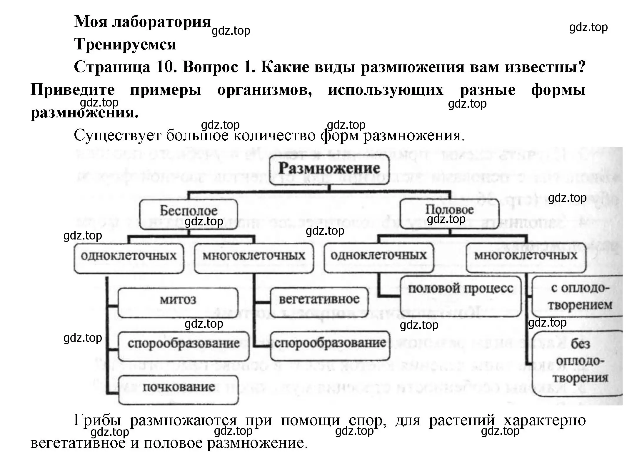 Решение номер 1 (страница 10) гдз по биологии 11 класс Пасечник, Каменский, учебник