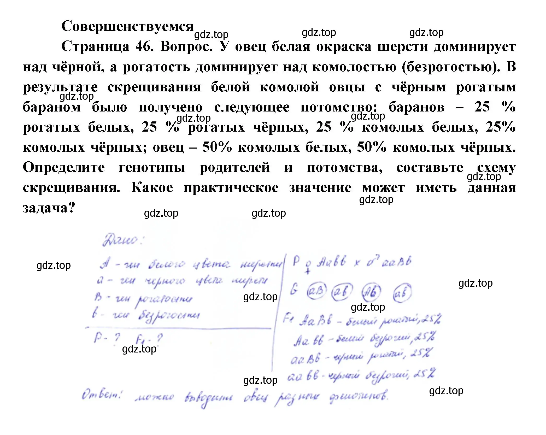 Решение номер 1 (страница 46) гдз по биологии 11 класс Пасечник, Каменский, учебник