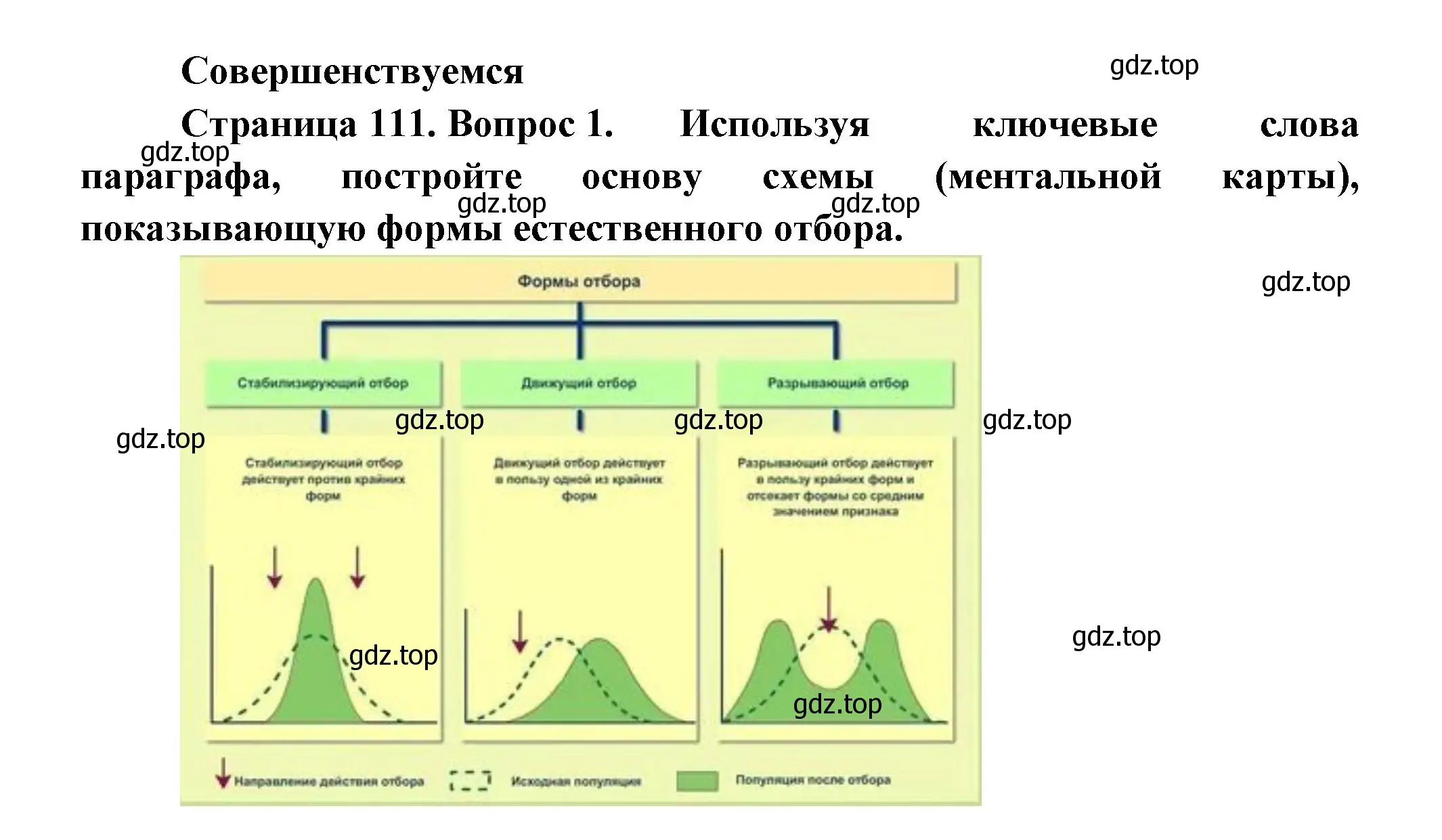 Решение номер 1 (страница 111) гдз по биологии 11 класс Пасечник, Каменский, учебник