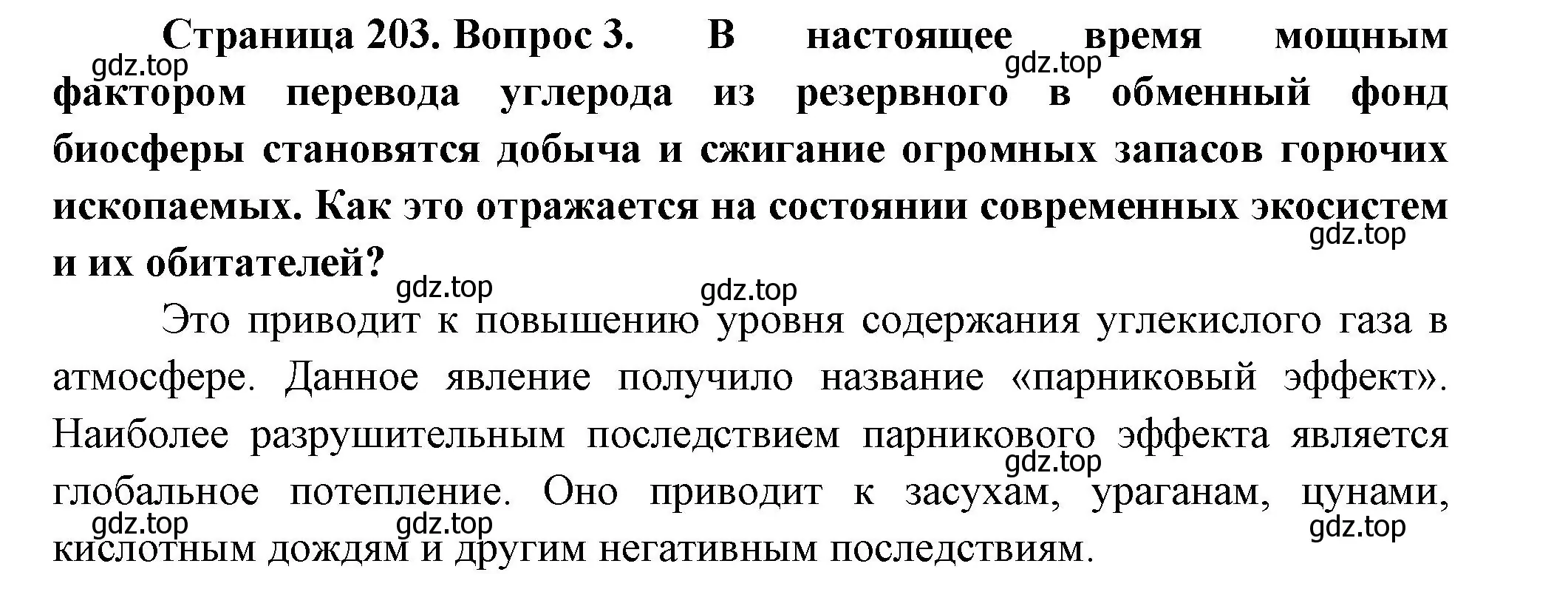 Решение номер 3 (страница 203) гдз по биологии 11 класс Пасечник, Каменский, учебник