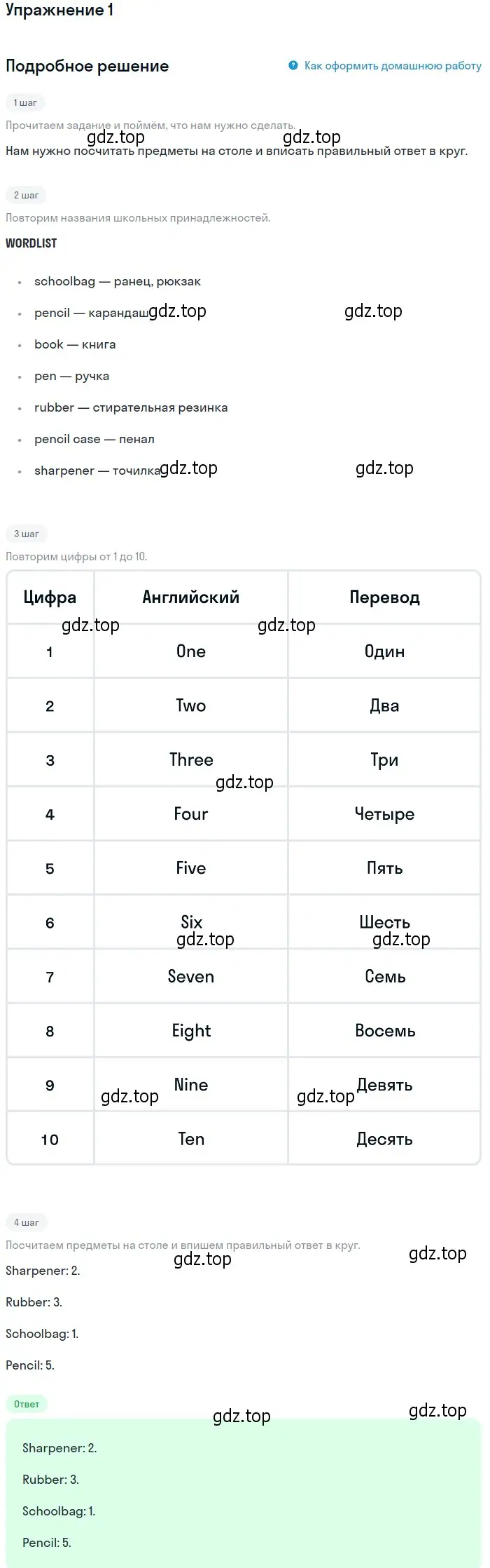 Решение номер 1 (страница 28) гдз по английскому языку 1 класс Баранова, Дули, учебник