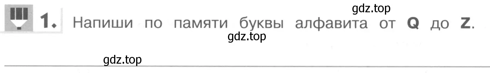 Условие номер 1 (страница 38) гдз по английскому языку 1 класс Верещагина, Притыкина, рабочая тетрадь
