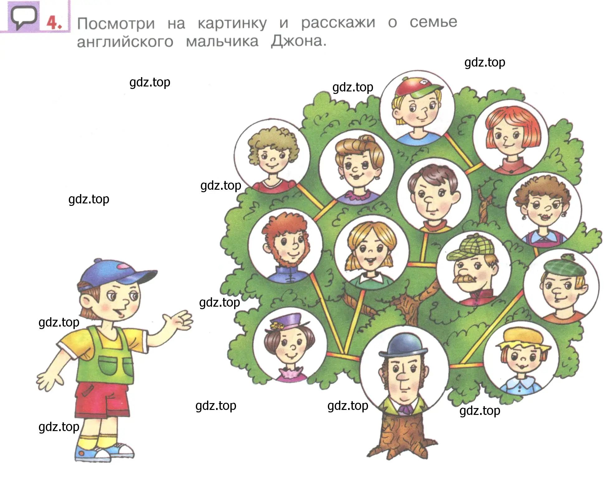 Условие номер 4 (страница 54) гдз по английскому языку 1 класс Верещагина, Притыкина, учебник