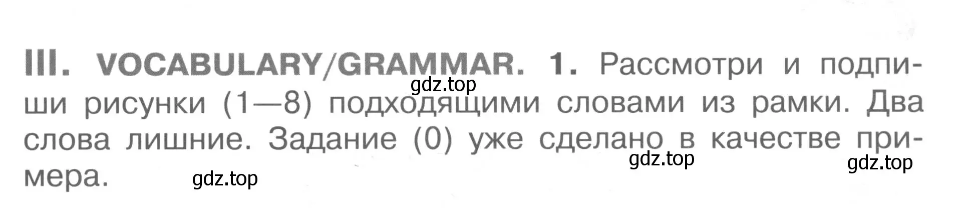 Условие  III (страница 27) гдз по английскому языку 2-4 класс Кузовлев, Лапа, контрольные задания