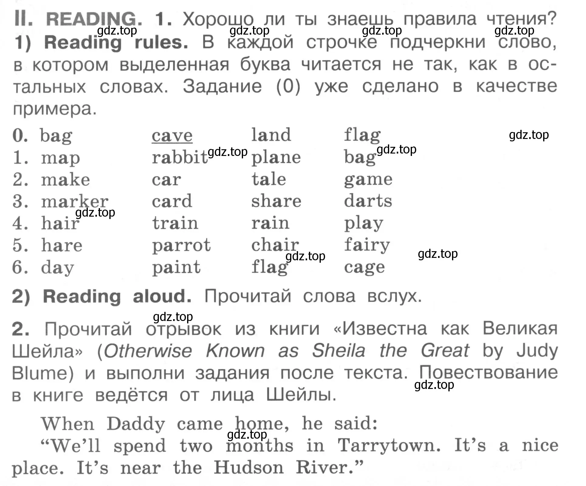 Условие  II (страница 45) гдз по английскому языку 2-4 класс Кузовлев, Лапа, контрольные задания