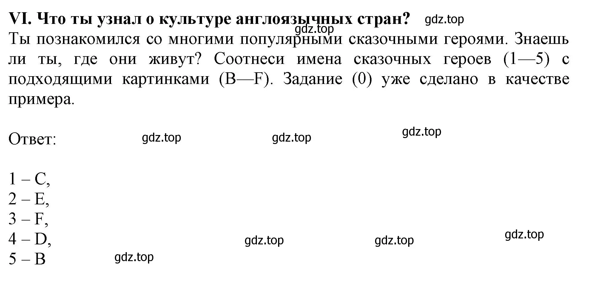 Решение  VI (страница 16) гдз по английскому языку 2-4 класс Кузовлев, Лапа, контрольные задания