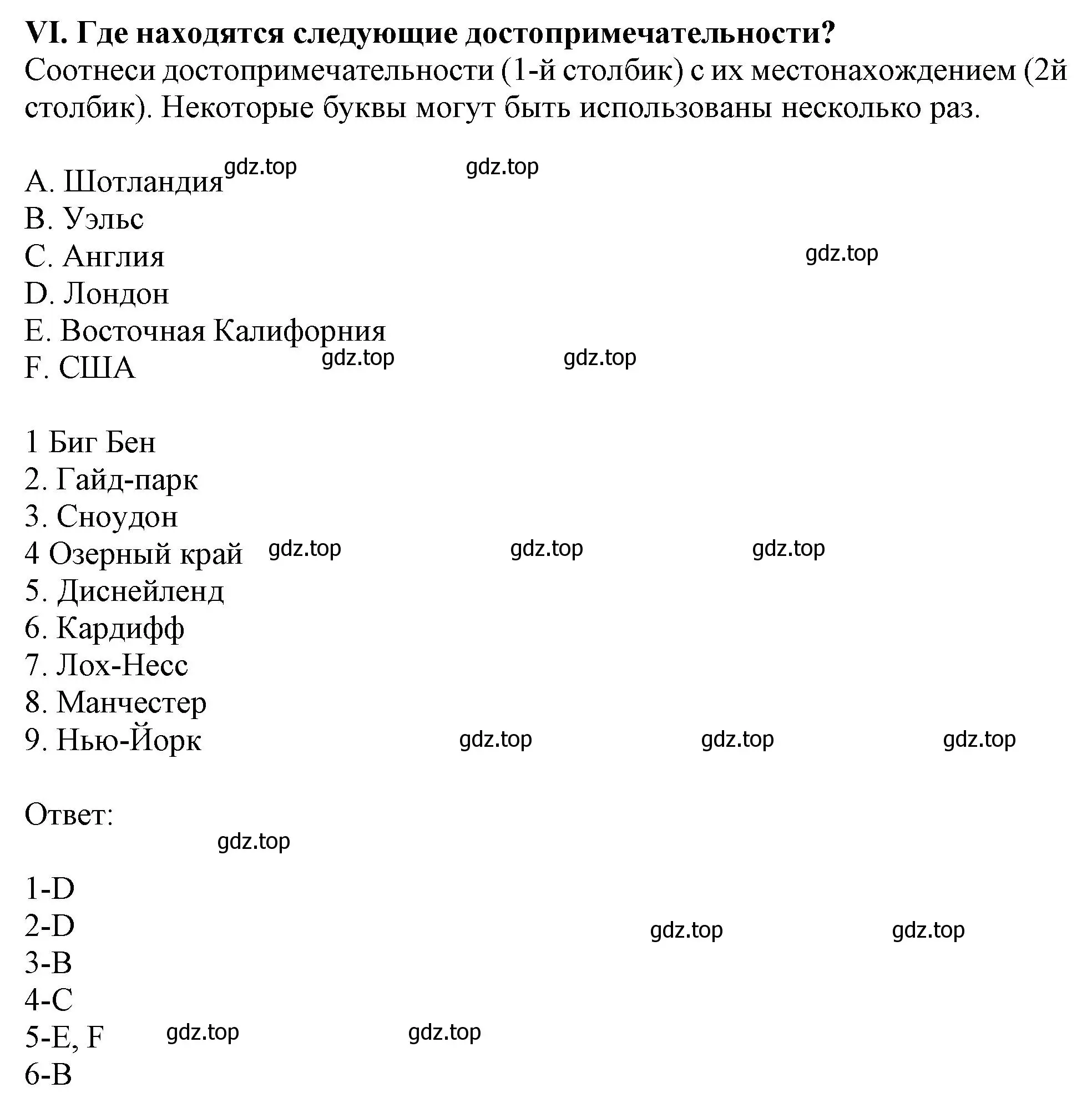 Решение  VI (страница 31) гдз по английскому языку 2-4 класс Кузовлев, Лапа, контрольные задания