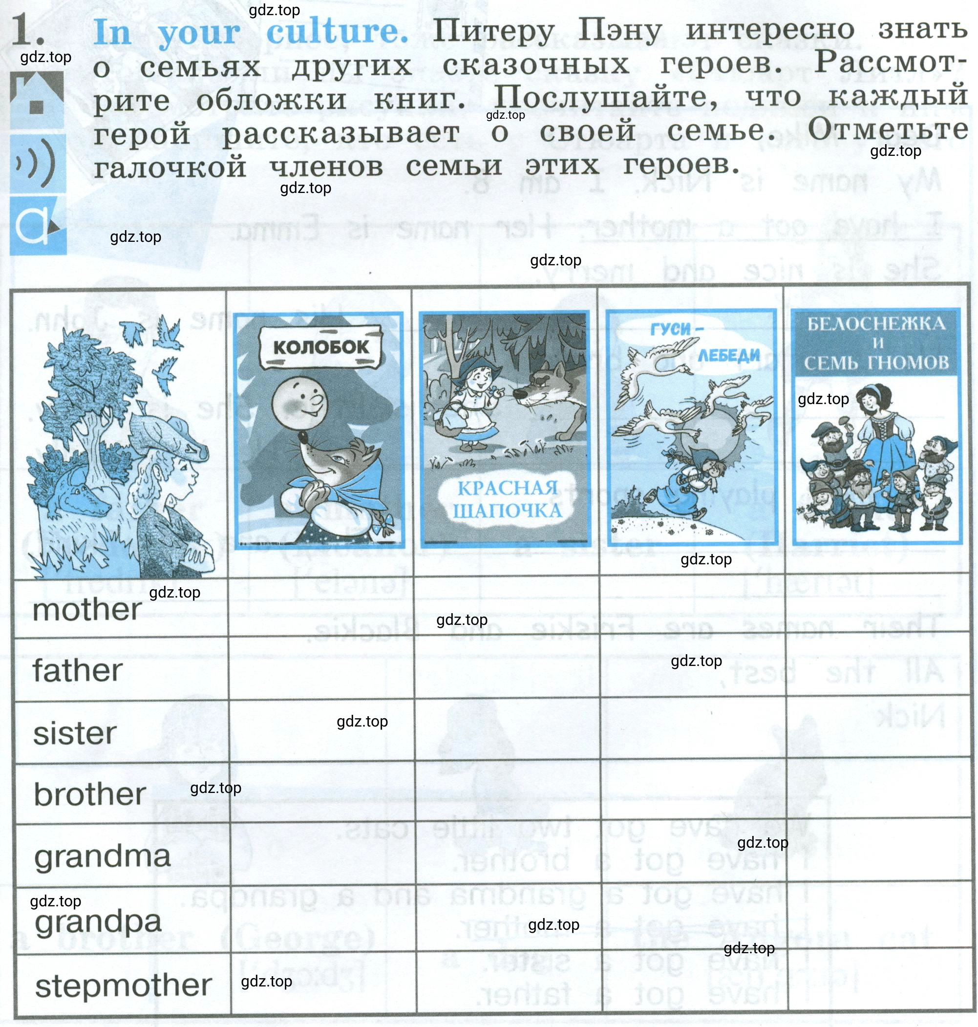 Условие номер 1 (страница 51) гдз по английскому языку 2 класс Кузовлев, Перегудова, рабочая тетрадь