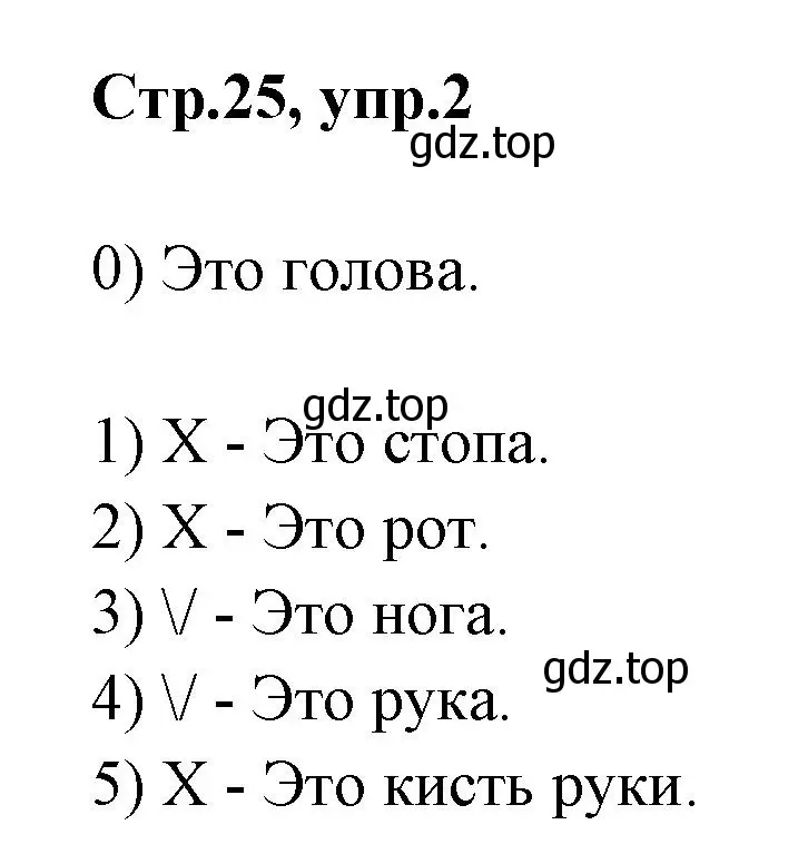 Решение номер 2 (страница 25) гдз по английскому языку 2 класс Баранова, Дули, контрольные задания