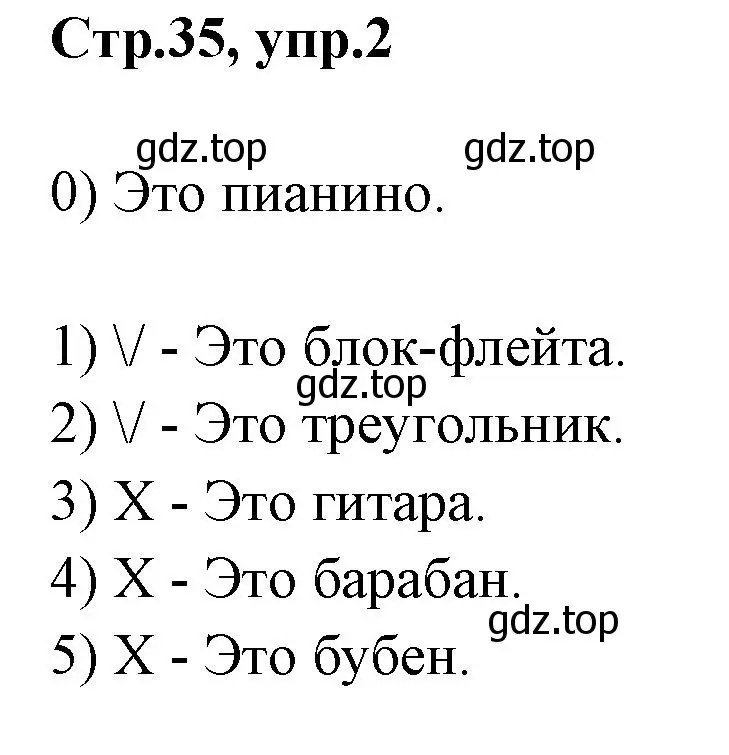 Решение номер 2 (страница 35) гдз по английскому языку 2 класс Баранова, Дули, контрольные задания