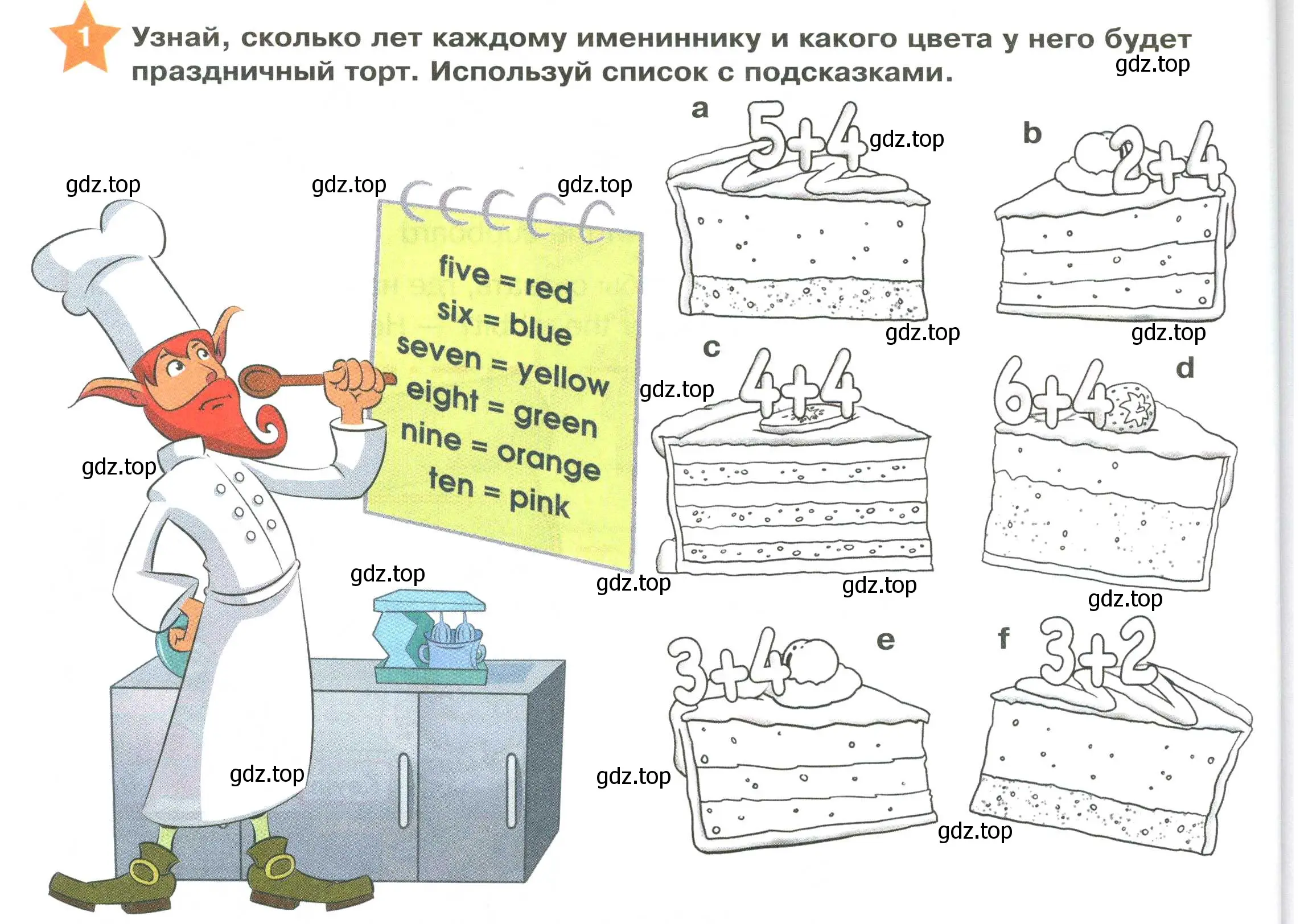 Условие номер 1 (страница 56) гдз по английскому языку 2 класс Баранова, Дули, учебник 1 часть