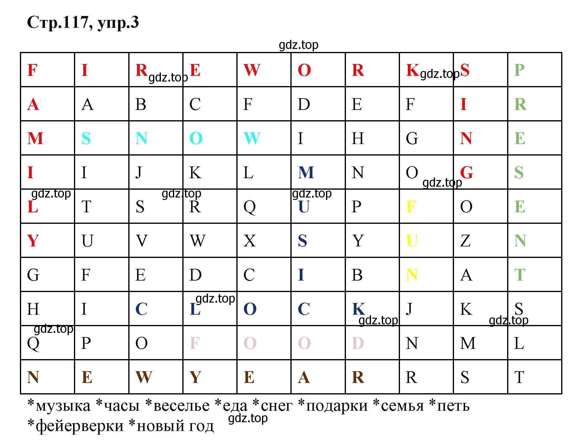 Решение номер 3 (страница 117) гдз по английскому языку 2 класс Баранова, Дули, учебник 1 часть