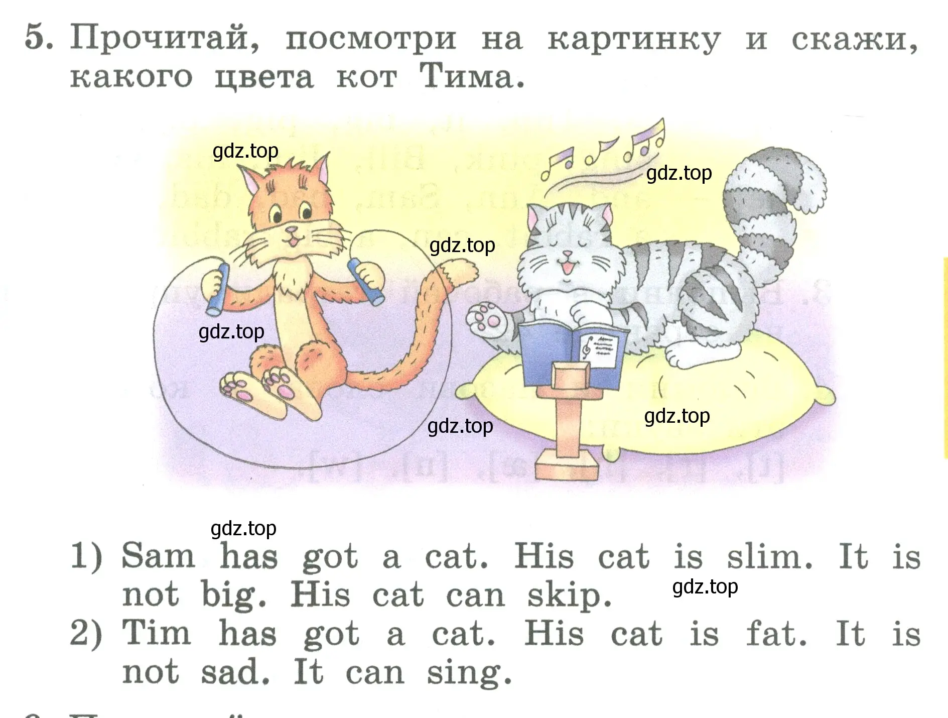 Условие номер 5 (страница 75) гдз по английскому языку 2 класс Биболетова, Денисенко, учебник