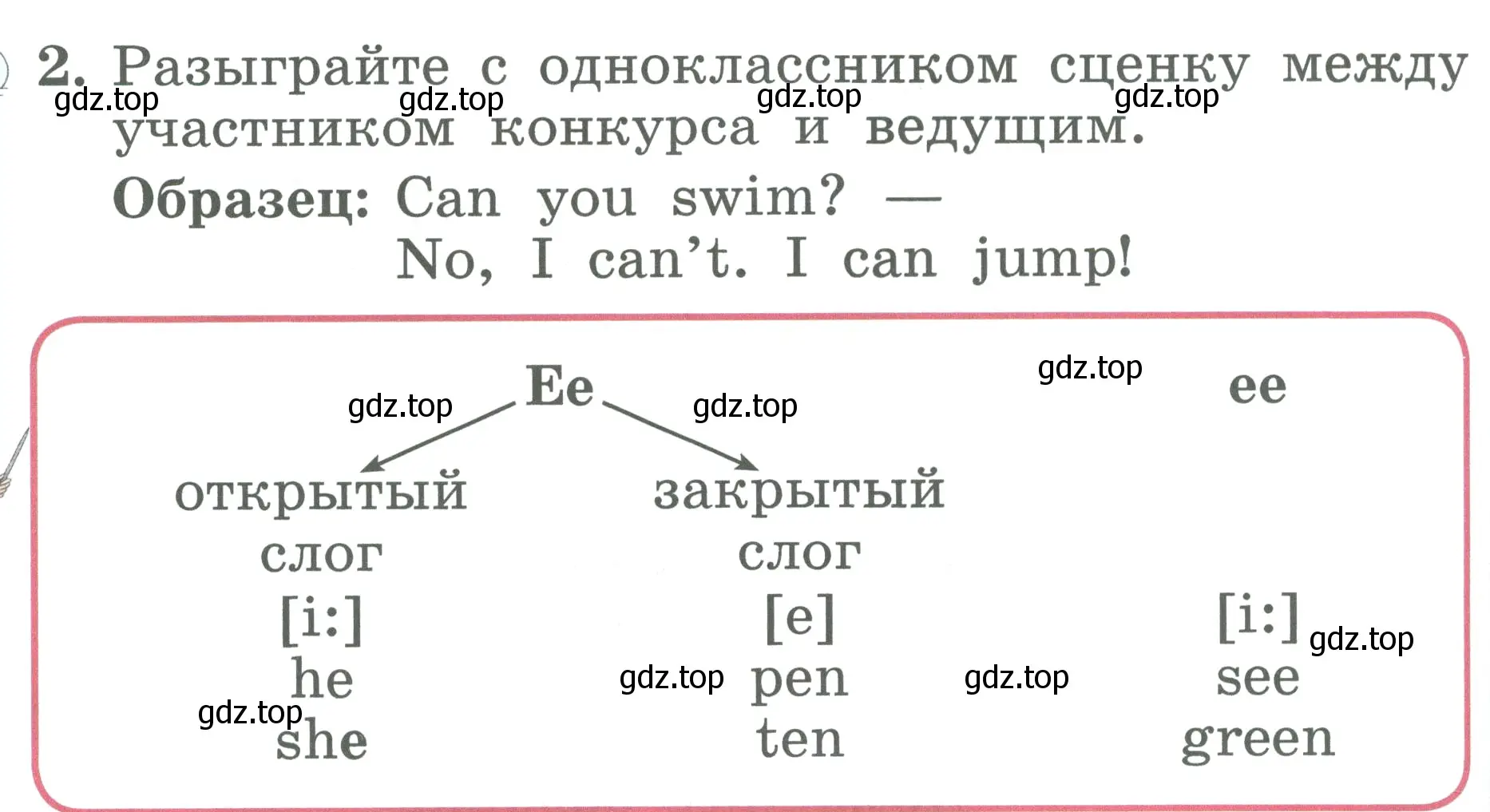 Условие номер 2 (страница 96) гдз по английскому языку 2 класс Биболетова, Денисенко, учебник