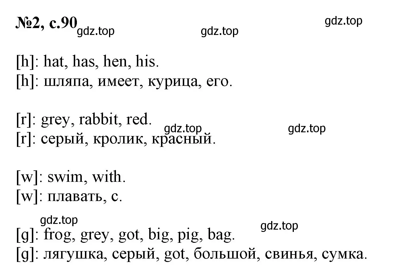 Решение номер 2 (страница 90) гдз по английскому языку 2 класс Биболетова, Денисенко, учебник