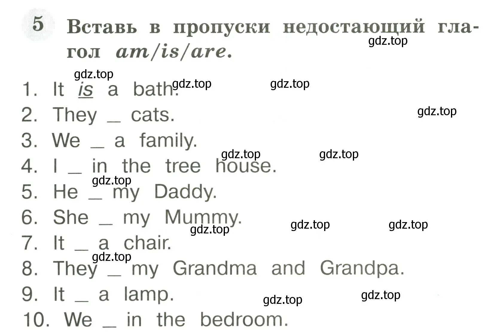 Условие номер 5 (страница 8) гдз по английскому языку 2 класс Юшина, грамматический тренажёр