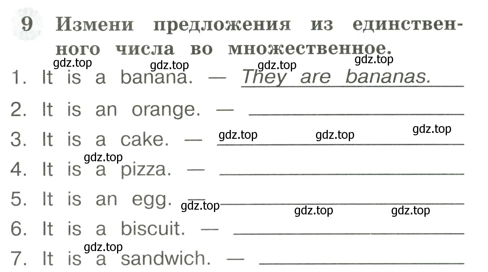 Условие номер 9 (страница 23) гдз по английскому языку 2 класс Юшина, грамматический тренажёр