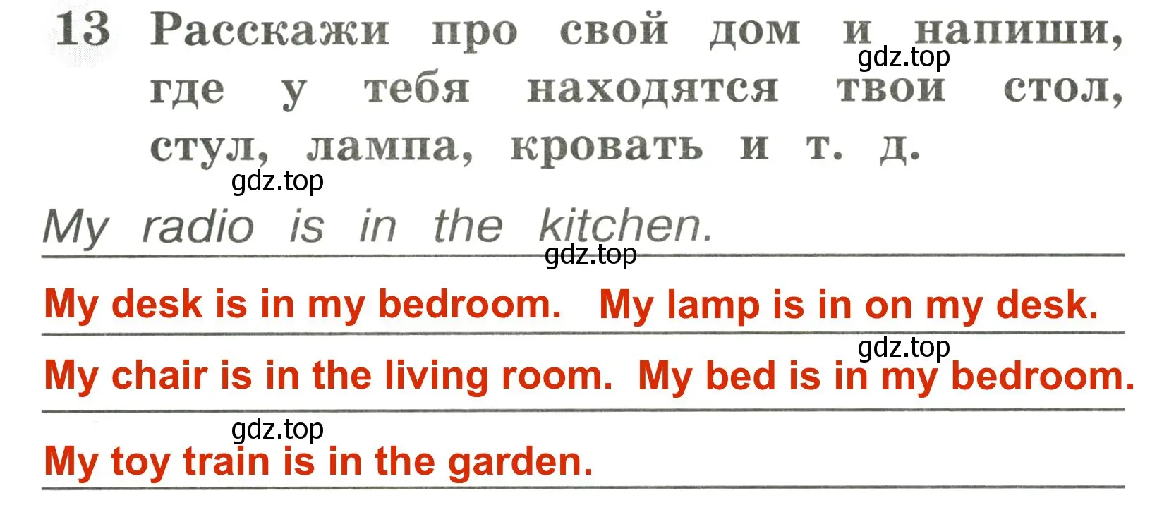 Решение 3. номер 13 (страница 15) гдз по английскому языку 2 класс Юшина, грамматический тренажёр