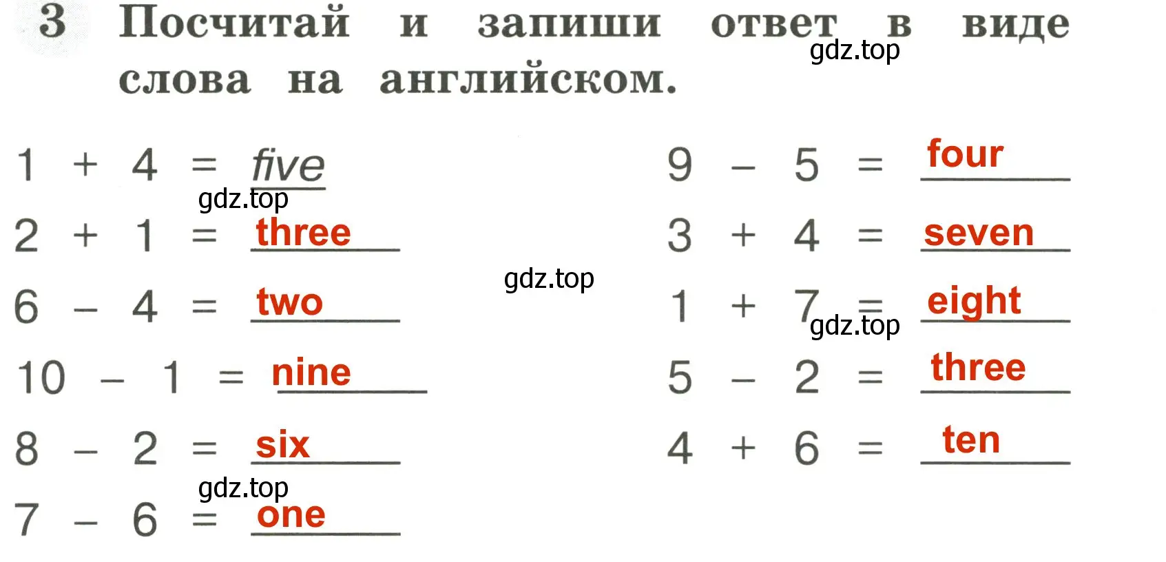 Решение 3. номер 3 (страница 20) гдз по английскому языку 2 класс Юшина, грамматический тренажёр