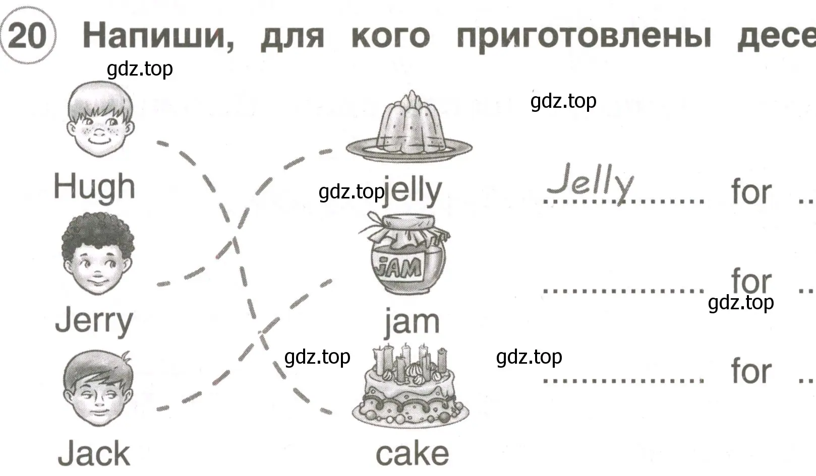 Условие номер 20 (страница 8) гдз по английскому языку 2 класс Комарова, Ларионова, рабочая тетрадь