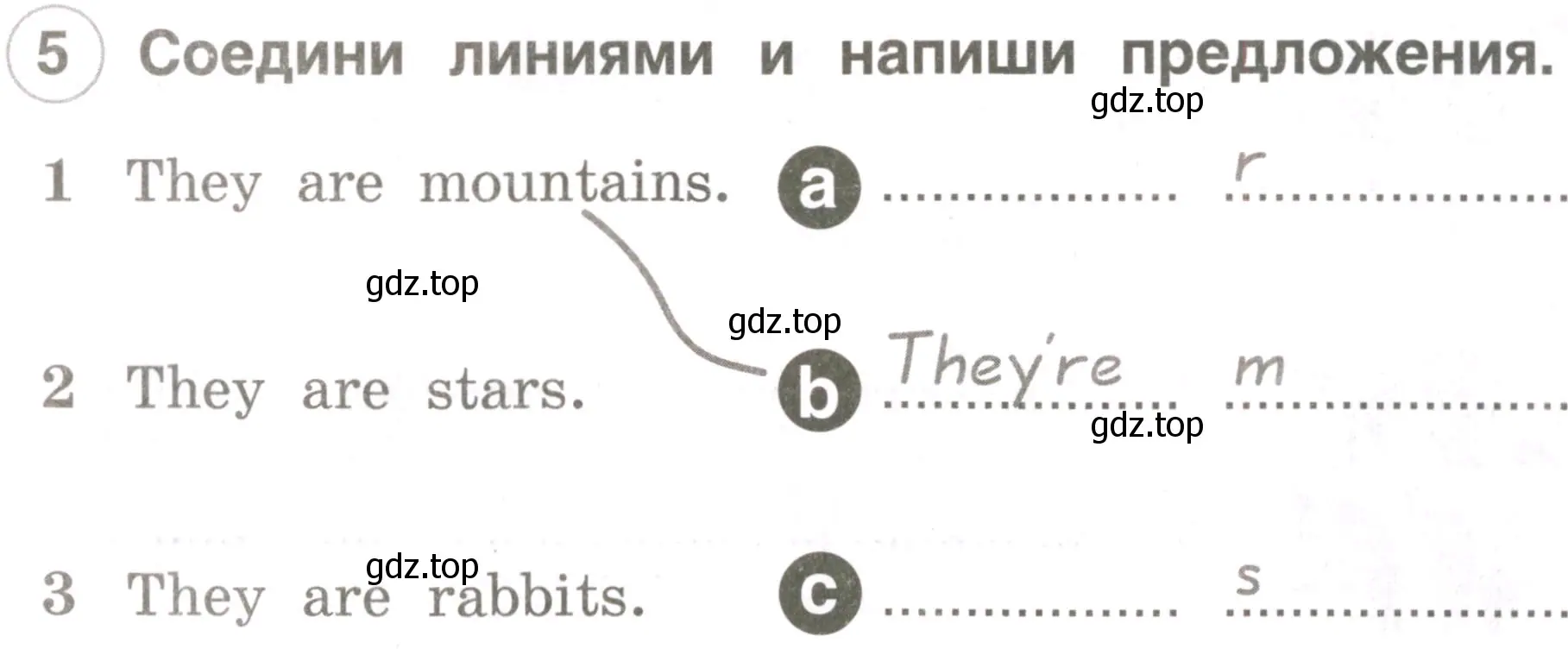 Условие номер 5 (страница 39) гдз по английскому языку 2 класс Комарова, Ларионова, рабочая тетрадь