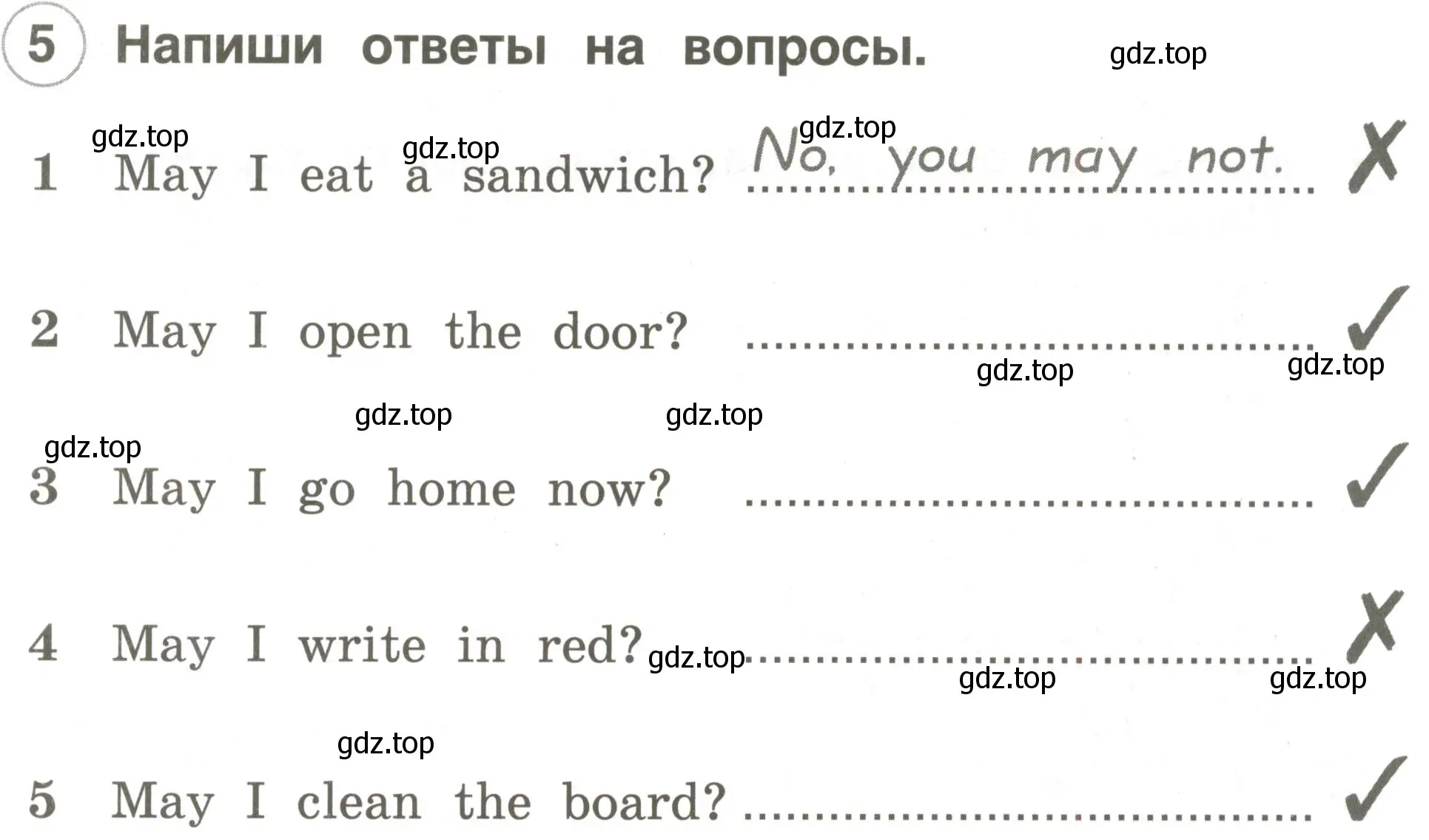 Условие номер 5 (страница 57) гдз по английскому языку 2 класс Комарова, Ларионова, рабочая тетрадь