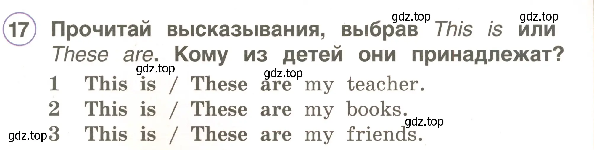 Условие номер 17 (страница 49) гдз по английскому языку 2 класс Комарова, Ларионова, учебник