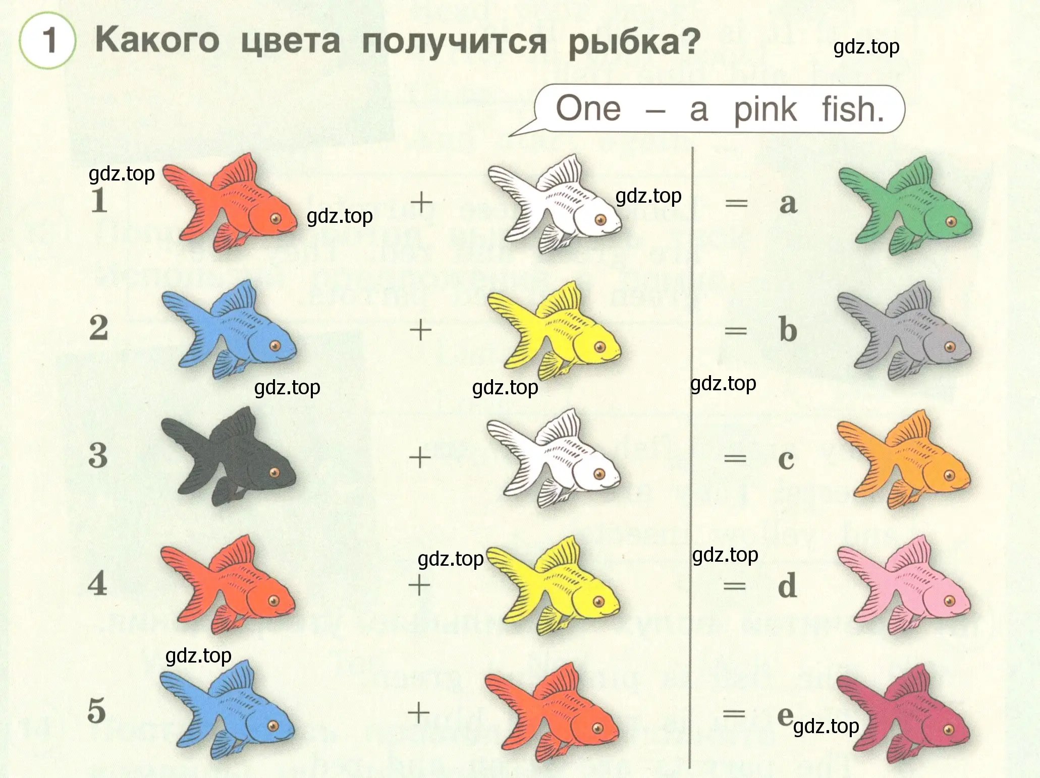 Условие номер 1 (страница 58) гдз по английскому языку 2 класс Комарова, Ларионова, учебник