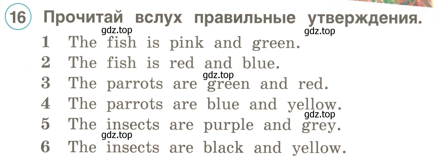 Условие номер 16 (страница 57) гдз по английскому языку 2 класс Комарова, Ларионова, учебник