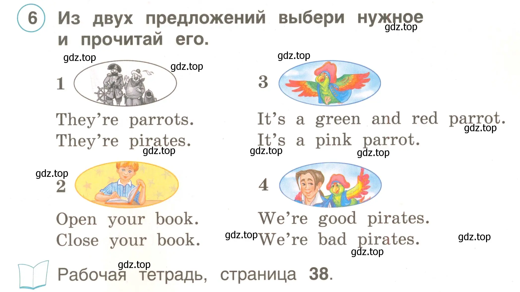 Условие номер 6 (страница 53) гдз по английскому языку 2 класс Комарова, Ларионова, учебник