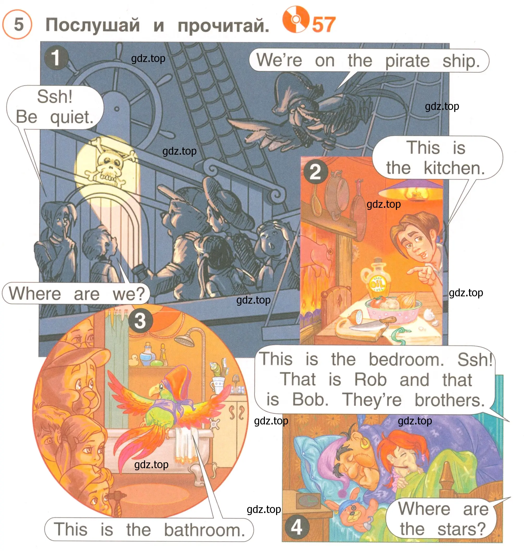 Условие номер 5 (страница 60) гдз по английскому языку 2 класс Комарова, Ларионова, учебник