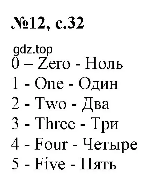 Решение номер 12 (страница 32) гдз по английскому языку 2 класс Комарова, Ларионова, учебник