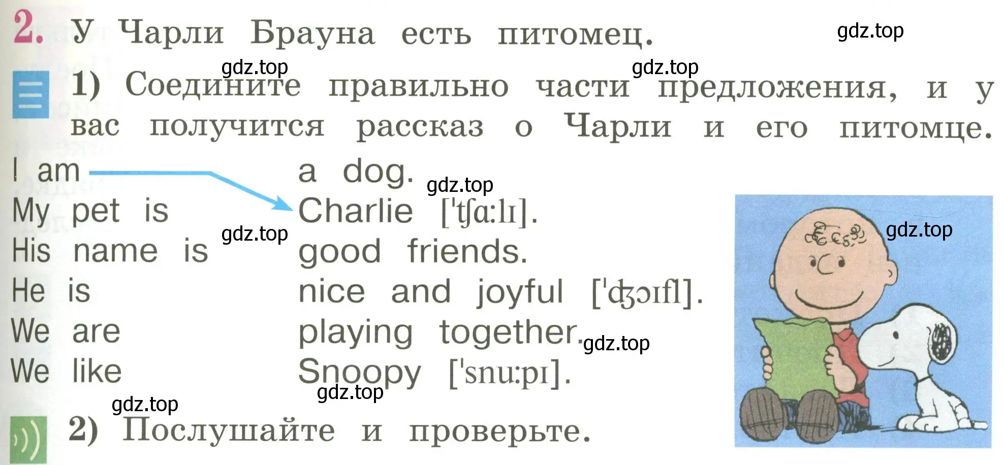 Условие номер 2 (страница 55) гдз по английскому языку 2 класс Кузовлев, Перегудова, учебник 1 часть