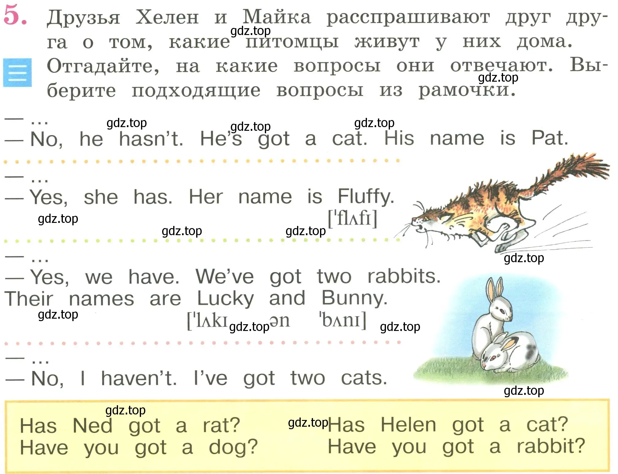 Условие номер 5 (страница 24) гдз по английскому языку 2 класс Кузовлев, Перегудова, учебник 2 часть