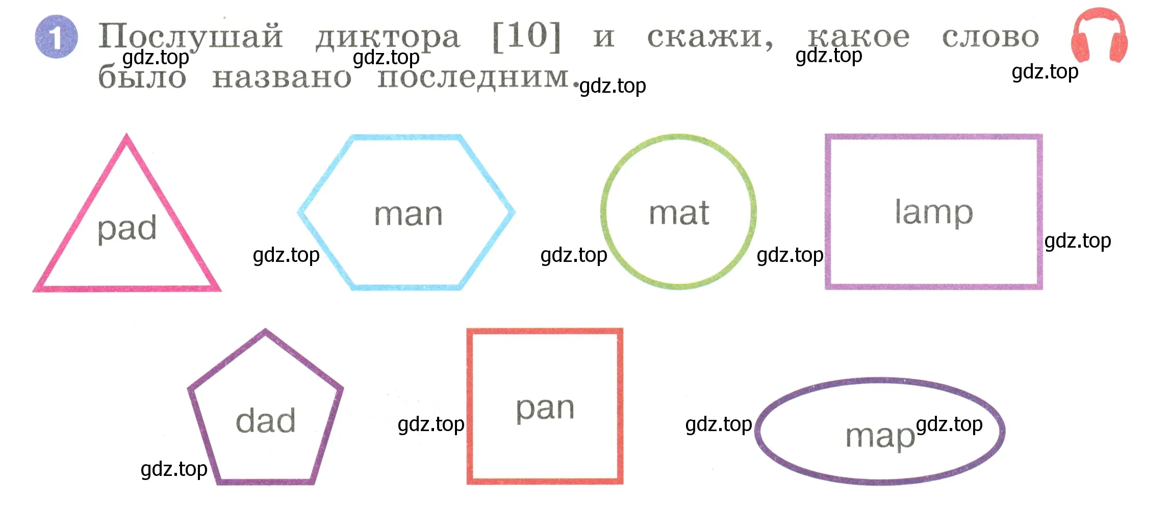 Условие номер 1 (страница 11) гдз по английскому языку 2 класс Афанасьева, Баранова, учебник 1 часть