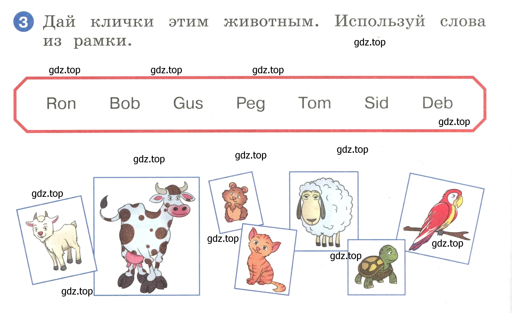 Условие номер 3 (страница 40) гдз по английскому языку 2 класс Афанасьева, Баранова, учебник 1 часть