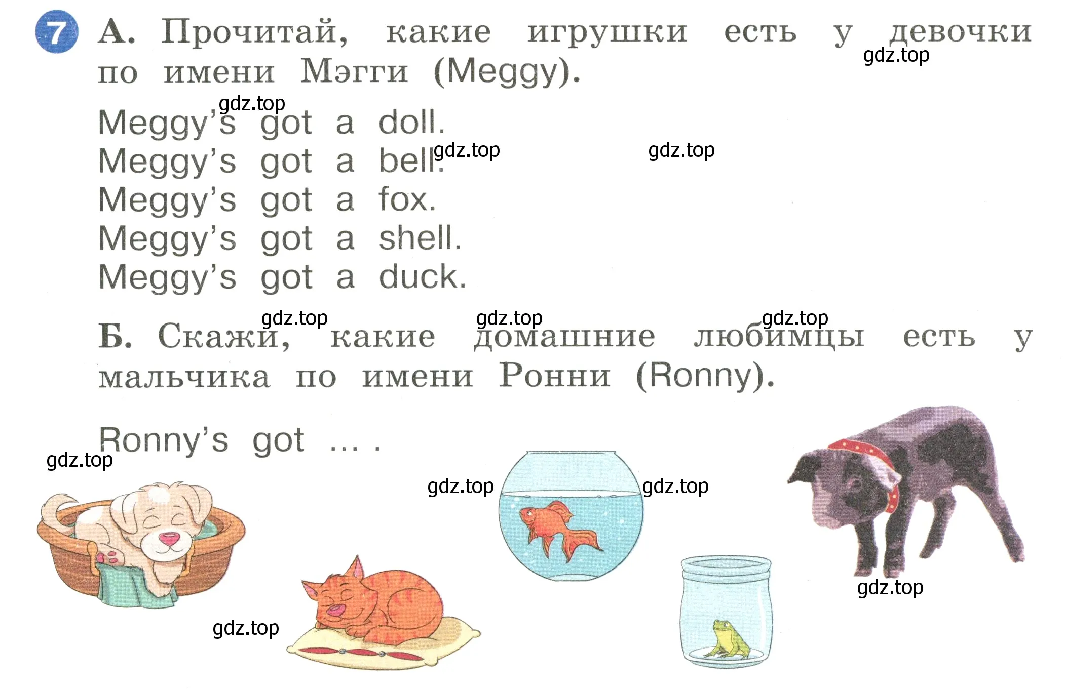 Условие номер 7 (страница 56) гдз по английскому языку 2 класс Афанасьева, Баранова, учебник 1 часть