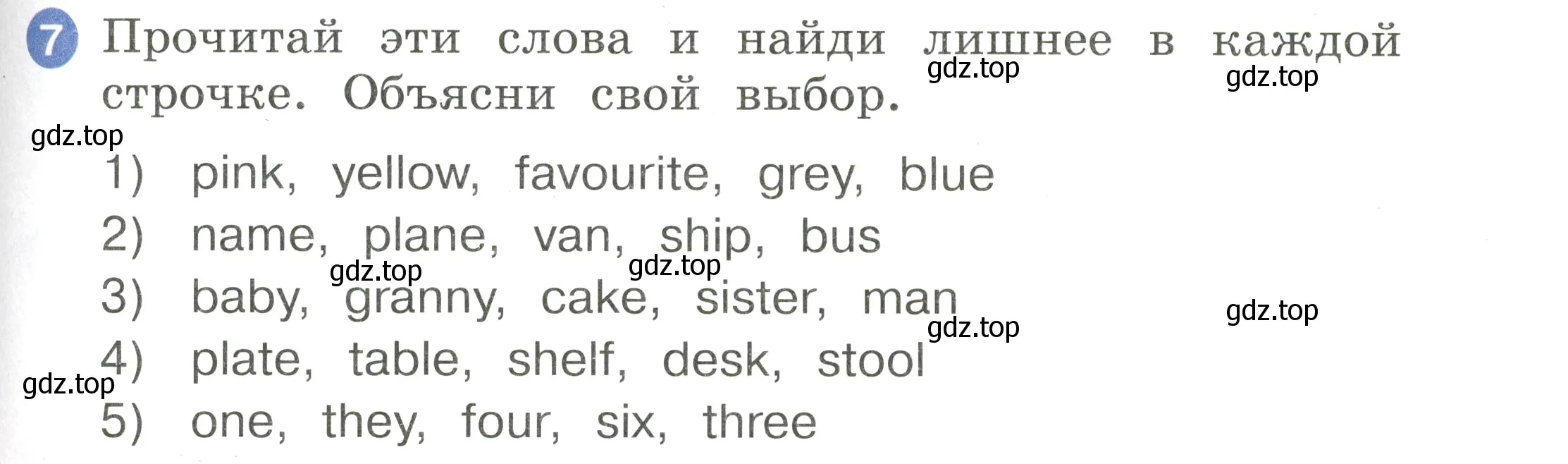 Условие номер 7 (страница 31) гдз по английскому языку 2 класс Афанасьева, Баранова, учебник 2 часть