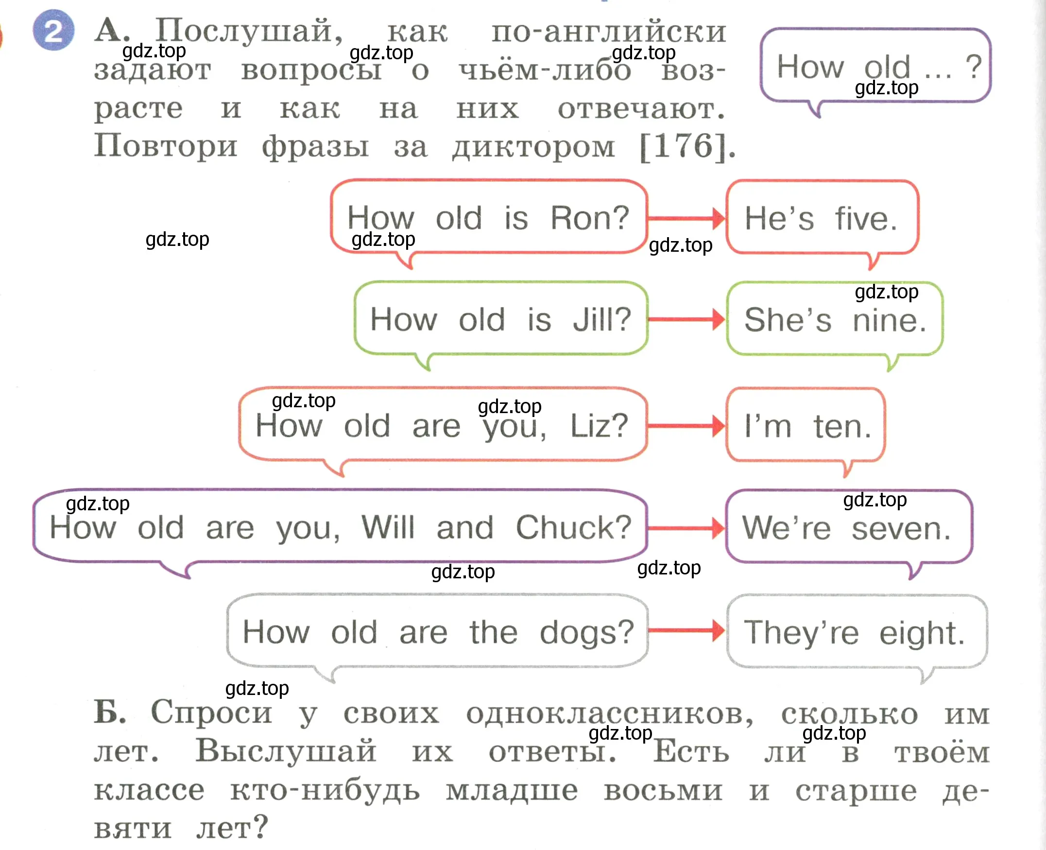 Условие номер 2 (страница 56) гдз по английскому языку 2 класс Афанасьева, Баранова, учебник 2 часть